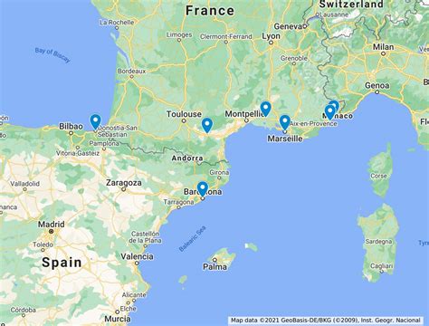 tours of southern france and northern spain